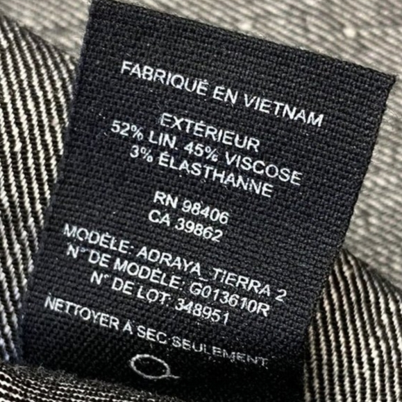 Theory dress sz 0 Adraya Linen Shift Mini Grey Gray preppy classic minimalist - Picture 5 of 5